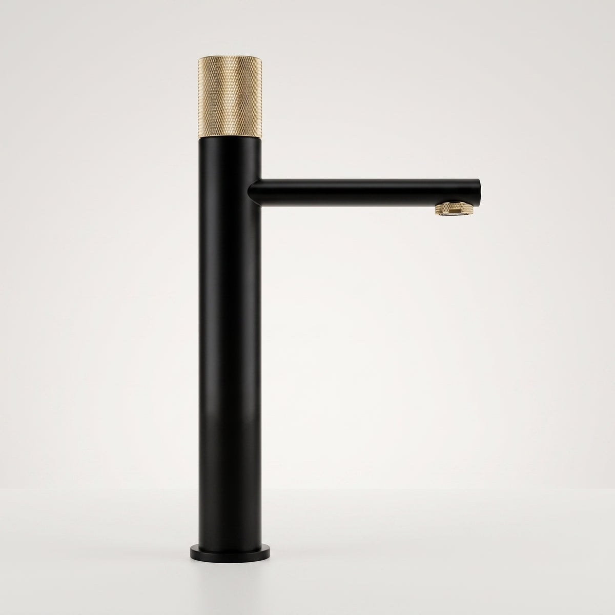 Mitigeur lavabo moleté noir et or brossé Sanary — vue 2