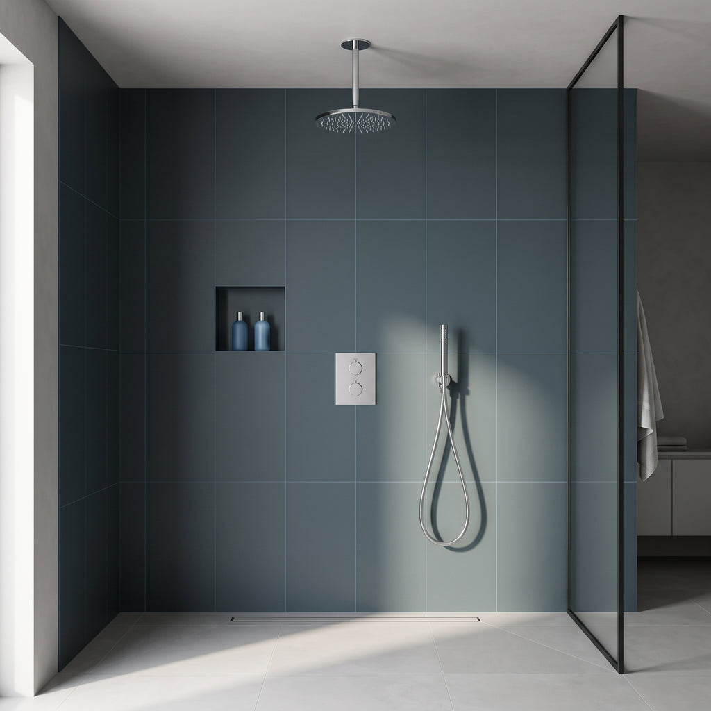 Colonne de douche encastrable chrome poli Estérel — vue 13