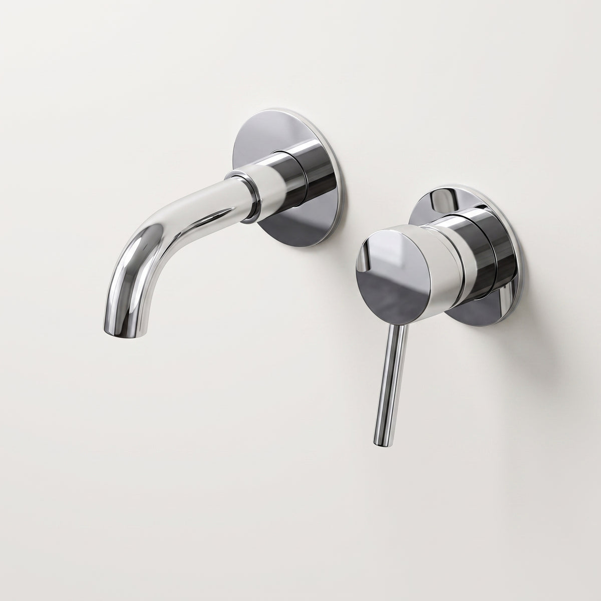 Mitigeur lavabo encastré chrome poli Menton