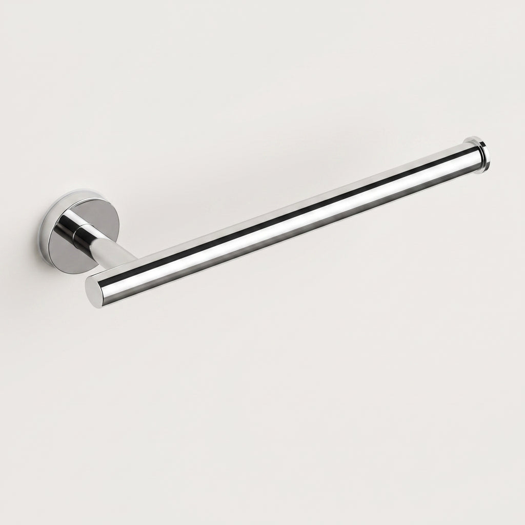 Porte-serviette rond chrome poli Cargèse