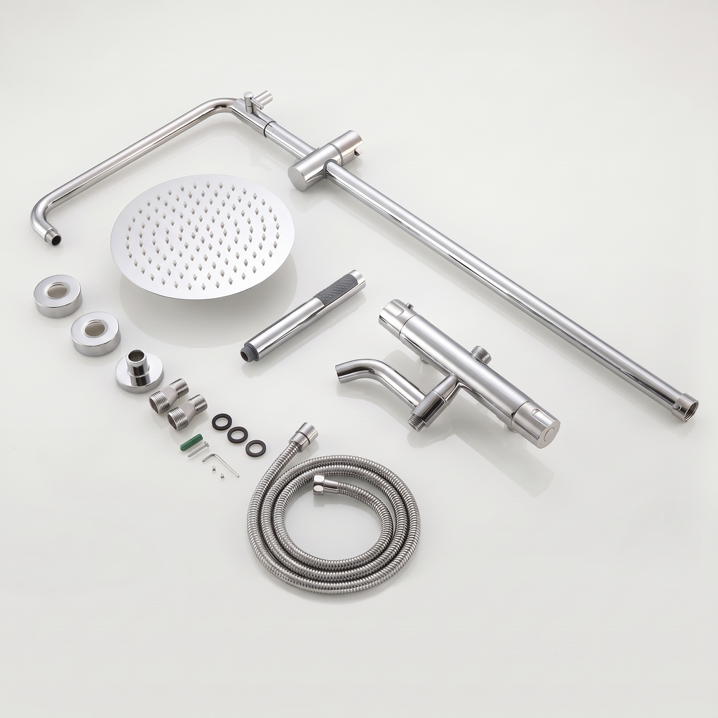Bandol | Colonne de douche thermostatique chrome
