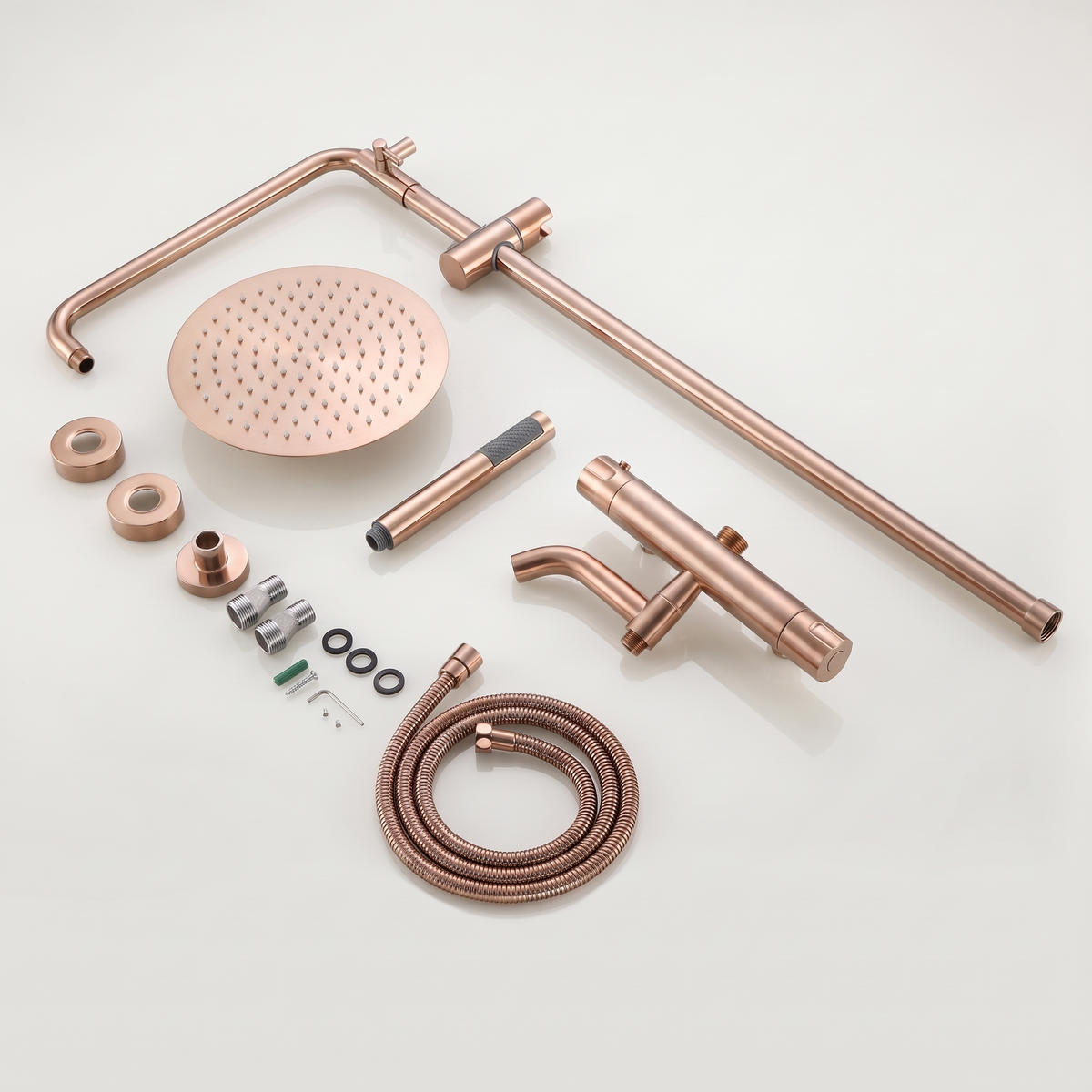 Bandol | Colonne de douche thermostatique or rose brossé
