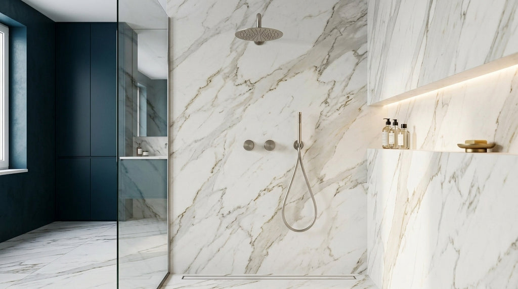 Colonne de douche encastrable nickel brossé Garoupe — vue 2