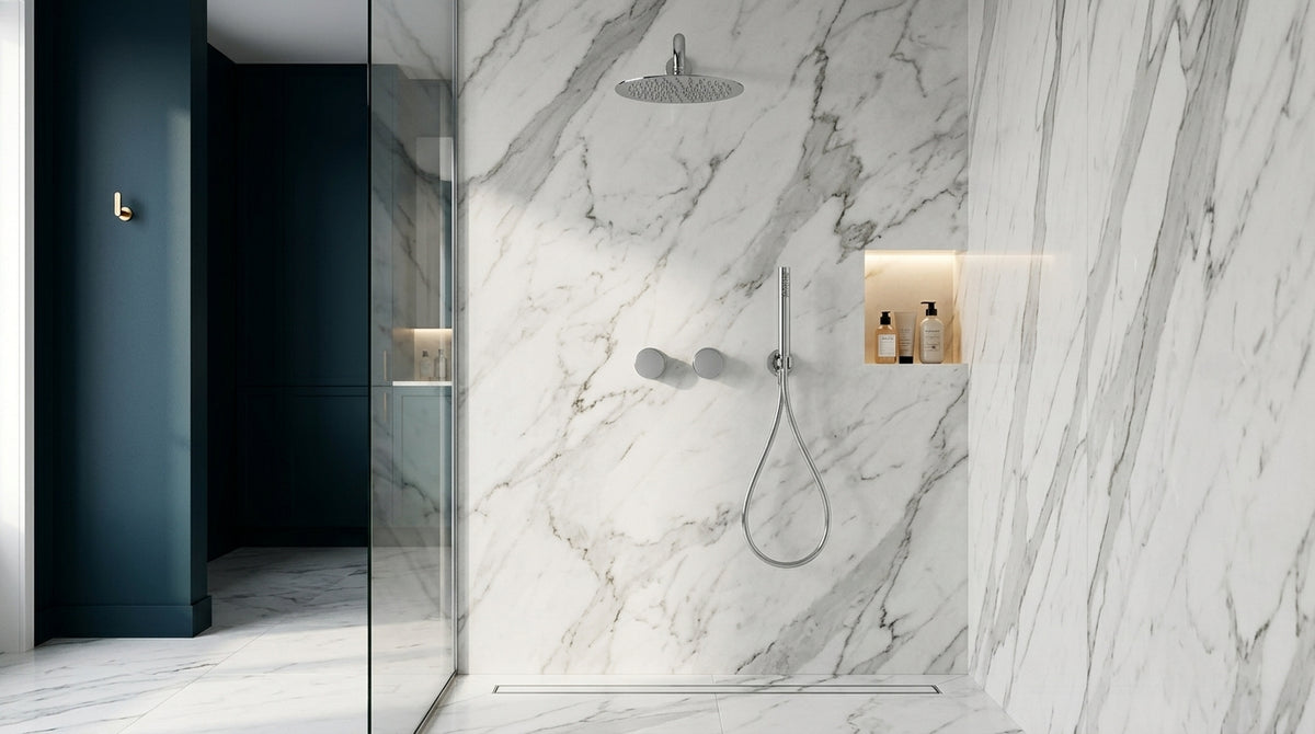 Colonne de douche encastrable chrome Garoupe — vue 3