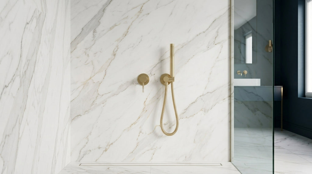 Mitigeur de douche encastré or brossé Piana — vue 4
