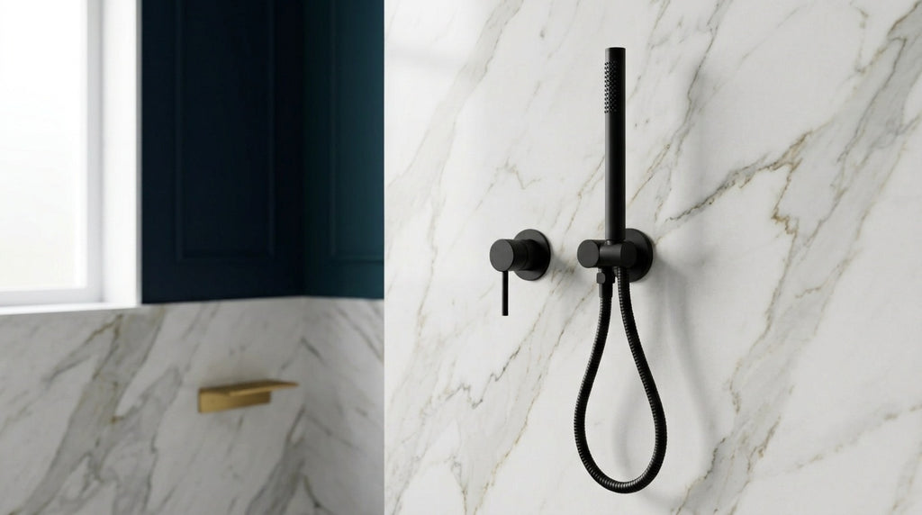 Mitigeur de douche encastré noir mat Piana — vue 2