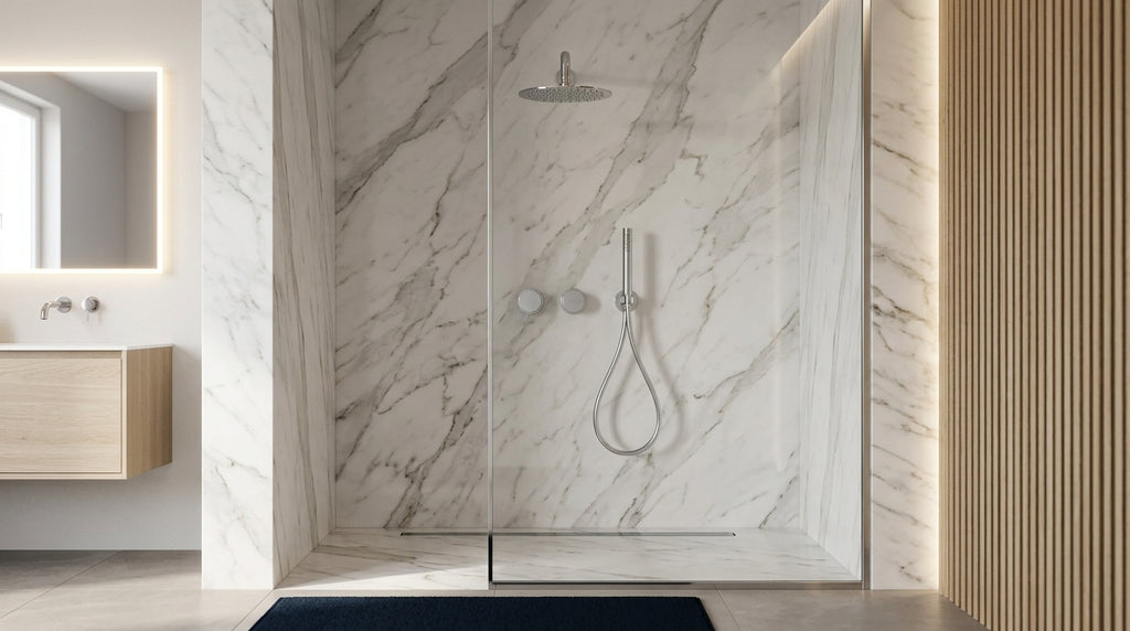 Colonne de douche encastrable chrome Garoupe — vue 2