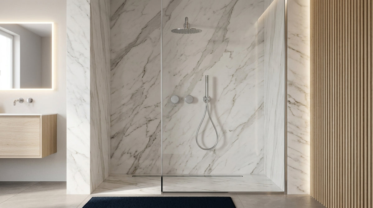 Colonne de douche encastrable chrome Garoupe — vue 2