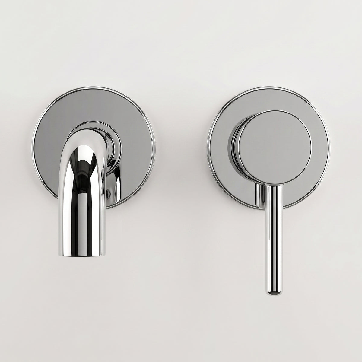 Mitigeur lavabo encastré chrome poli Menton — vue 2